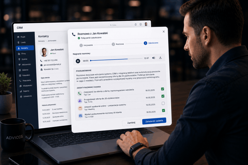 CRM IVRAPI call summary